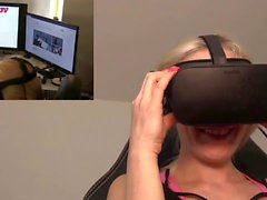 I'm watching my first virtual reality porn...