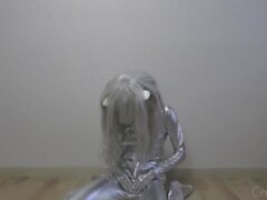 handjob masturbar kink kigurumi mascarar zentai cum cum roupa solo. 