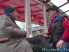 Dutch prossie gets cum