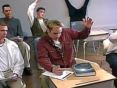 Hot gay hardcore fuck in classroom