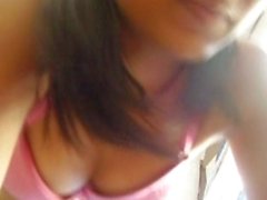 Indian Hindu girl giving boyfriend a blowjob