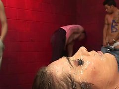 bukkake gozada facial gangbang 