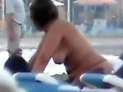 Interracial Couple Having Sex At The Beach