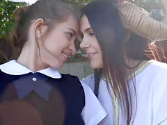 Lesbian teen and mom, schoolgirl