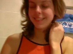 Masha and Ivana teens peeing on toilet