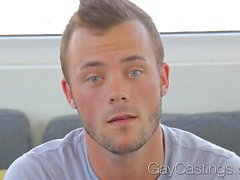 Blue eyed stud Chad fucks on porn audition