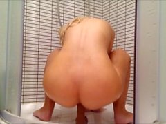 Anal shower masturbation dildo