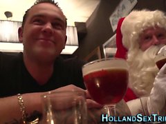 Dutch hooker fucks santa