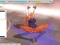 anime pieno organo massaggio vasca da bagno neko 3d 