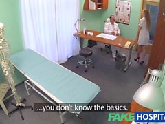 FakeHospital Nurse with a great arse sucks and fucks doctor for pay rise