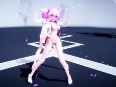 Japanese Hentai MMD the 3D cartoon cuties dancing