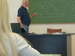 College students fuck their professor in classroom hard