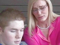 Nasty mature and stepdaughter cum bombed