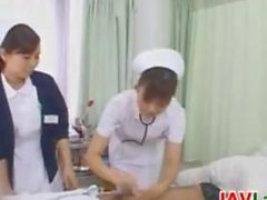 Japanese Nurse Sucking Her Patients Cock