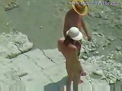 Spying Horny Couple at Nude Beach