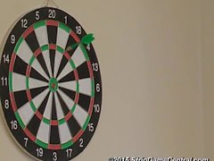 3 Girls play Strip Darts