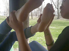 Lesbian feet, lesbian foot slave mature