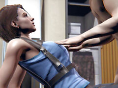 Blonde anime resident evil, jill valentine creampie, resident evil futa