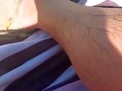 Outdoor sex in POV with a brunette amateur hottie fucked