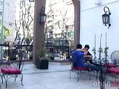 Cafe date leads to kitchen gay smut