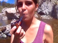 Smoking Pipe Girl 3