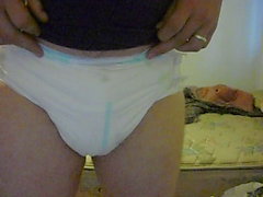 Wetting and Messing My Diaper In The Morning Than Spanking Myself