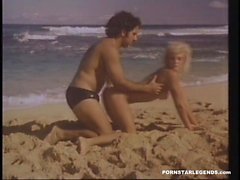 Ginger Lynn fucked on a beach by Ron Jeremy