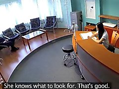 FakeHospital Businessman gets seduced by nurse in stockings