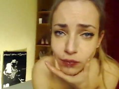 Romanian Camwhore gagging deepthroat dirty talk Sandra Ruby
