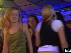 Horny girls get fucked by friends